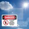 Signmission Do Not Climb Ladder Roof Access Danger Sign, Plastic, 10in W x 7in L, 2PK OS-2PACK-DS-P-710-L-2091 - alternate 4